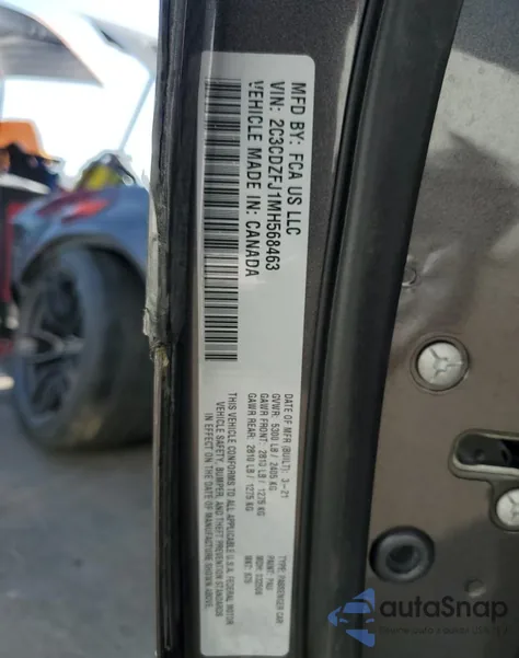 2C3CDZFJ1MH568463